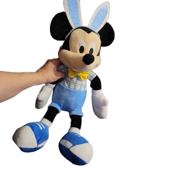 Disney Mickey Mouse Easter 19" Plush with Foam Bunny Ears Rabbit Spring Easter - Picture 2 of 11